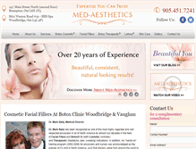 Tablet Screenshot of med-aesthetics.com