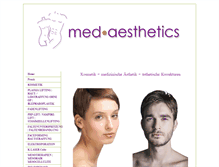 Tablet Screenshot of med-aesthetics.eu